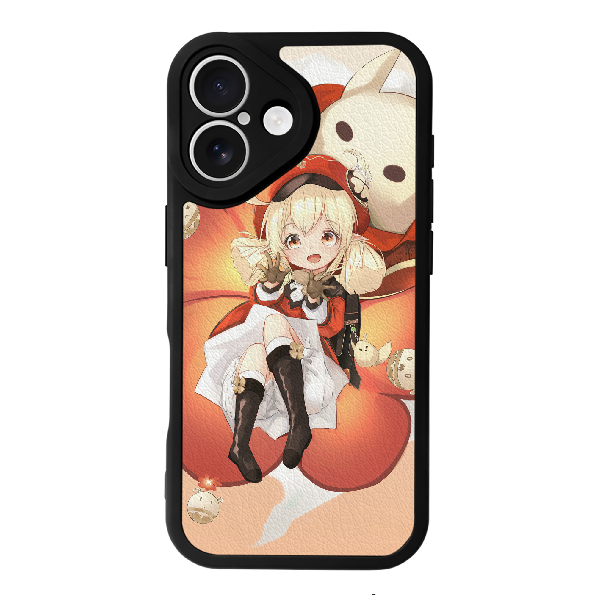 げんし神 genshin 【iPhone 16シリーズ対応】シリコンスマホケース（レザー調） 材質：シリコン